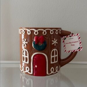 Gingerbread house ceramic Christmas holiday mug Target Bullseye Playground 2025